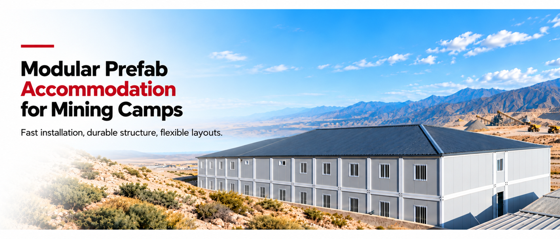 Modular Prefab Accommodation for Mining Camps