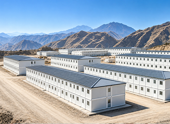 Economical Portable T-Type Prefab House for Worker Accommodation