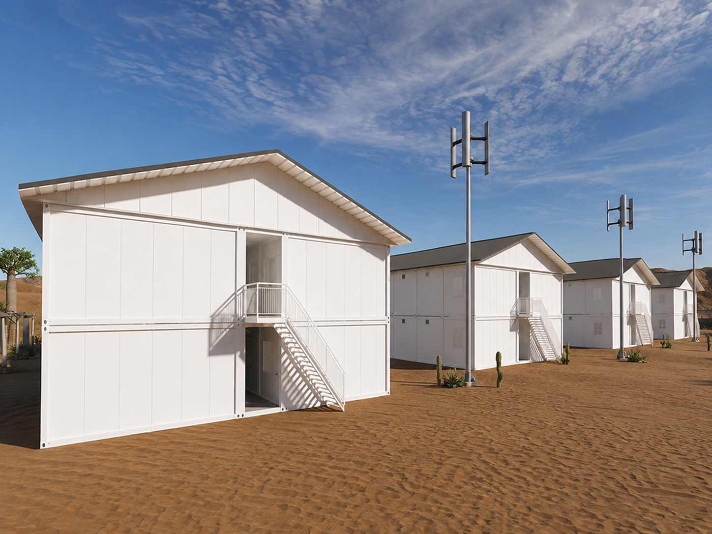 Modular Container Apartments for Mining Camps