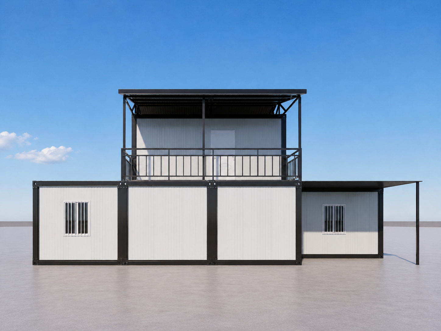 Two-Story Prefabricated Container Home & Villa