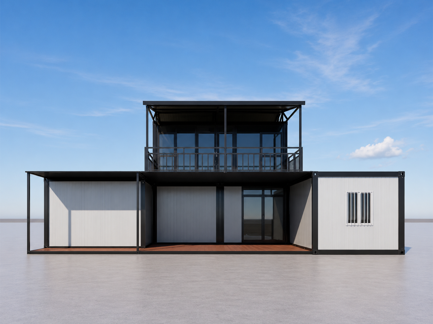 Two-Story Prefabricated Container Home & Villa